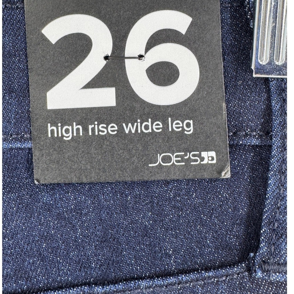 Joe's Jeans Clean Wide Leg Trouser 26 Indigo Dark Wash Quiet Luxury NWT - Picture 6 of 9